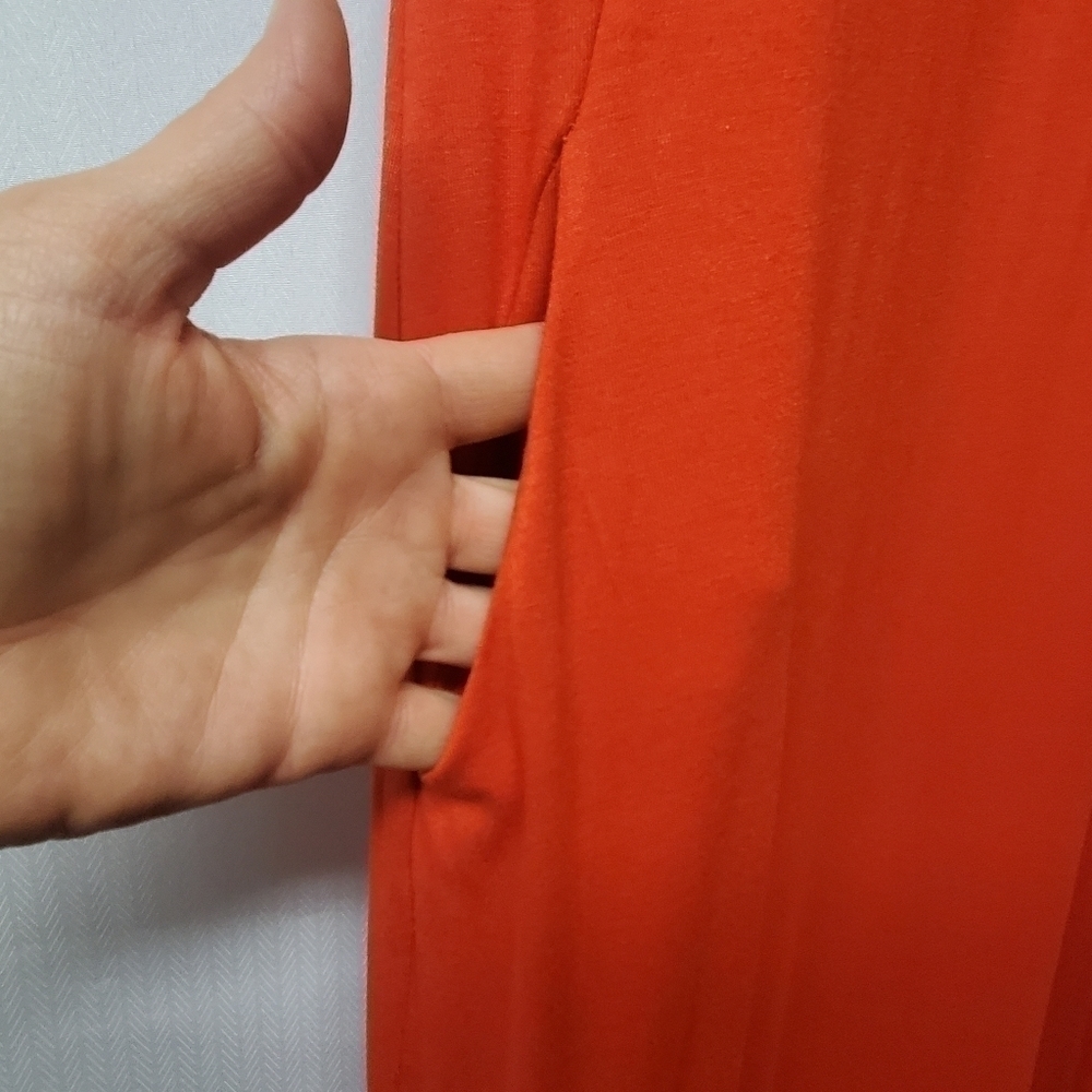 NWT Lulus Shield & Sword Red Sleeveless Maxi Dress with Pockets - Picture 7 of 9